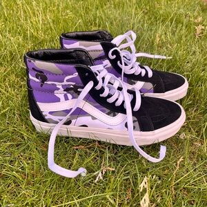 Purple camp women’s Vans